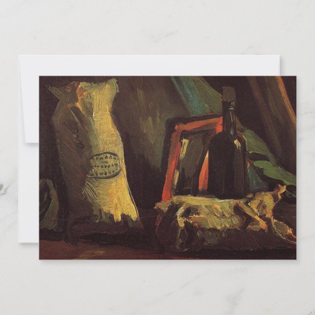 Zwei Säcke und eine Flasche von Vincent van Gogh (Vorderseite)