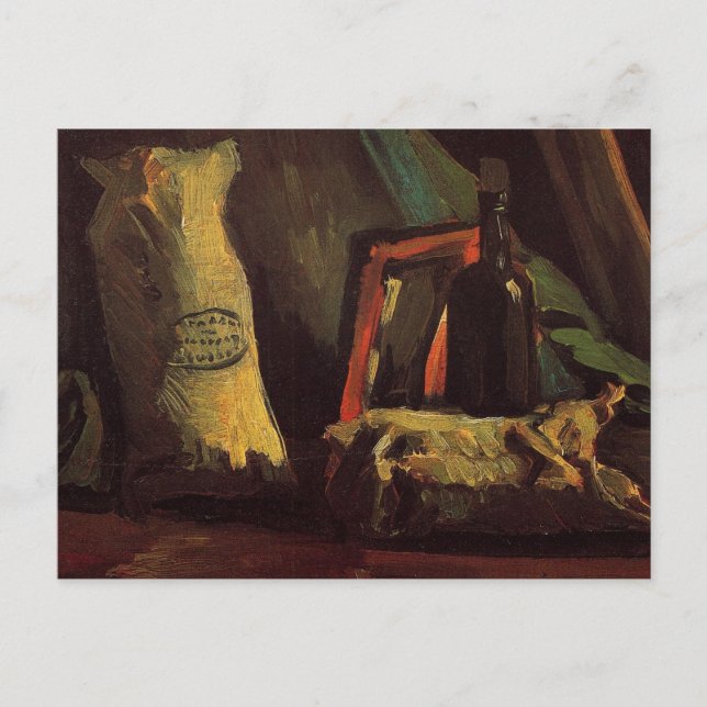 Zwei Säcke und eine Flasche von Vincent van Gogh Postkarte (Vorderseite)