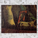 Zwei Säcke und eine Flasche von Vincent van Gogh Puzzle<br><div class="desc">Still Life mit Two Sacks und eine Flasche von Vincent van Gogh ist ein Vintages Post-Impressionismus-Küchengemälde mit zwei Beuteltaschen und einer Weinflasche. Bereit, ein Bauerngericht zu kochen. Über den Künstler: Vincent Willem van Gogh war ein postimpressionistischer Maler, dessen Werk durch seine raue Schönheit, emotionale Ehrlichkeit und seine kühne Farbe besonders...</div>