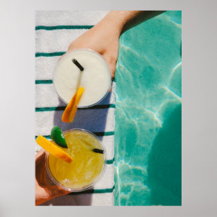 Zwei Saftbecher Poster