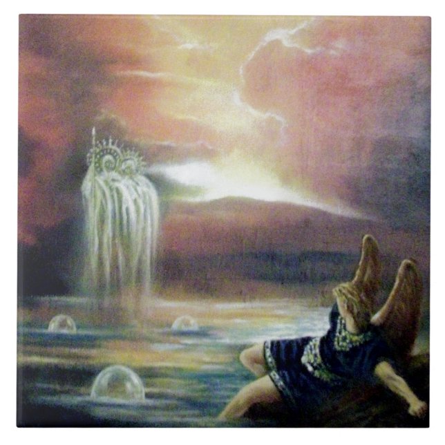 ZWEI SAINT JOHN UND FALLEN ANGEL FLIESE (Vorderseite)