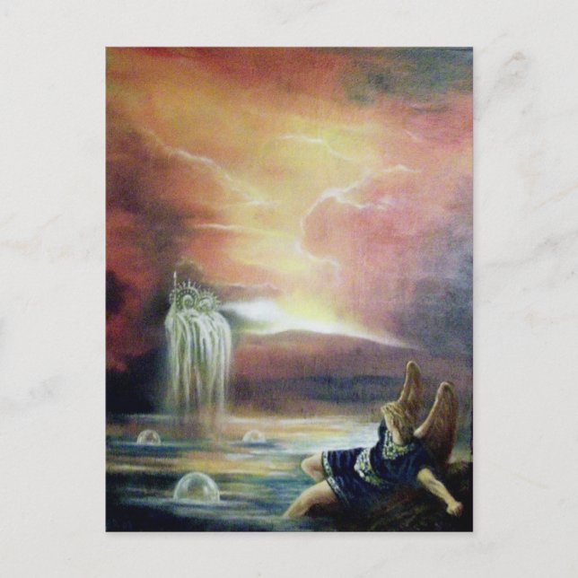 ZWEI SAINT JOHN UND FALLEN ANGEL POSTKARTE (Vorderseite)