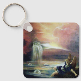 ZWEI SAINT JOHN UND FALLEN ANGEL SCHLÜSSELANHÄNGER