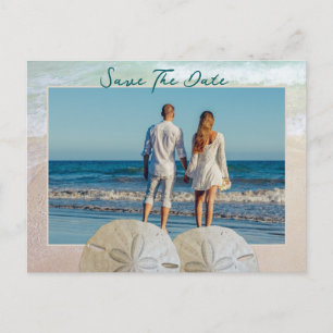 Zwei Sand Dollars Foto Save the Date Postkarten