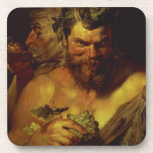 Zwei Satyrs (Öl auf Platte) Getränkeuntersetzer