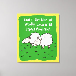 Zwei Schafe im Feld Leinwanddruck