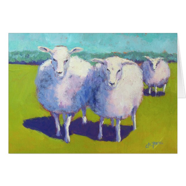 Zwei Schafe vor Ort (Vorderseite (Horizontal))