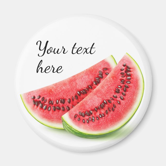Zwei Scheiben Wassermelone Magnet (Vorne)