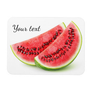 Zwei Scheiben Wassermelone Magnet