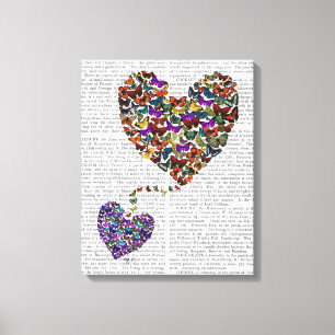 Zwei Schmetterlingshörer Leinwanddruck