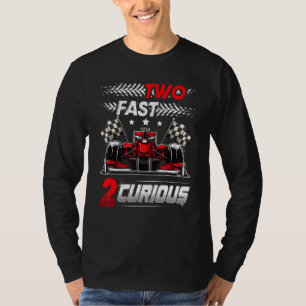 Zwei Schnell 2 Neugierig Rennen 2. Geburtstag zwei T-Shirt
