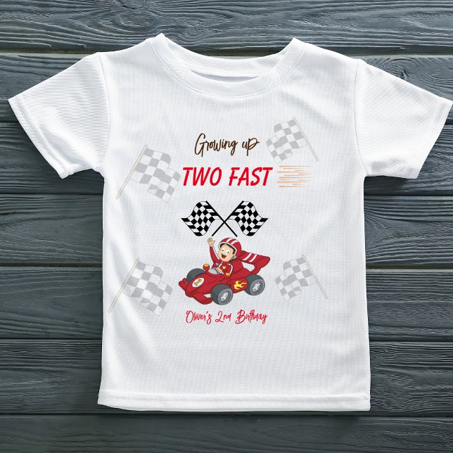Zwei schnelle 2. Geburtstag wachsen Baby T-shirt (Von Creator hochgeladen)