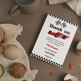 Zwei schnelle Auto Rennen Geburtstag Party danke K Einladung