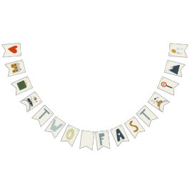 Zwei schnelle Autos wachsen zu Geburtstagsbannern Wimpelkette