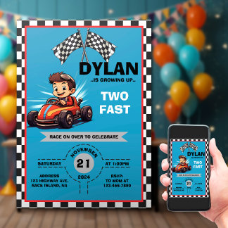 Zwei schnelle Einladung zum Geburtstag