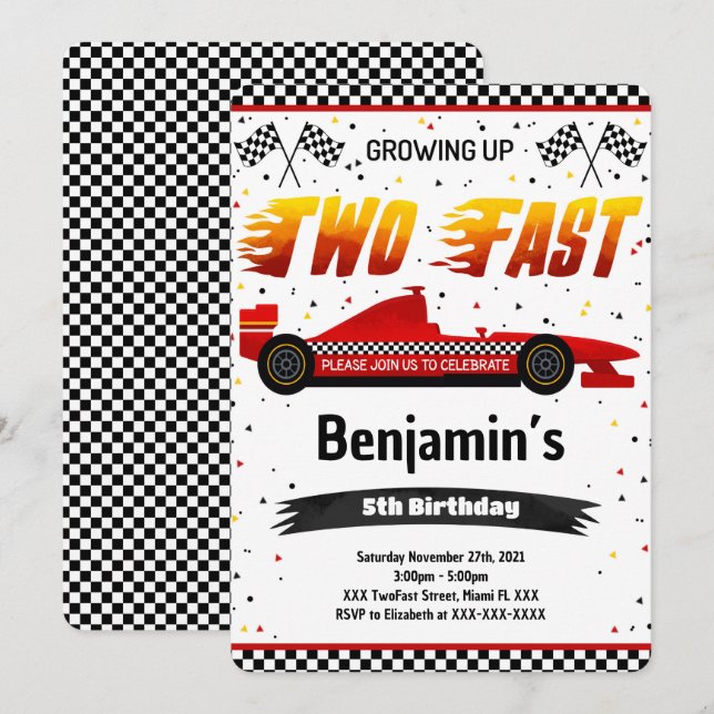 Zwei schnelle Einladungen (Vorne/Hinten)