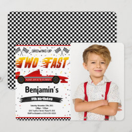 Zwei schnelle Foto-Einladung Einladung