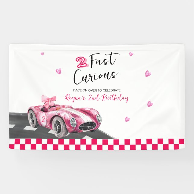 Zwei schnelle neugierige Geburtstag  Banner (Horizontal)