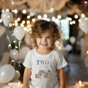 ZWEI Schnelle, trockene Blaue Monster Truck Geburt Kleinkind T-shirt