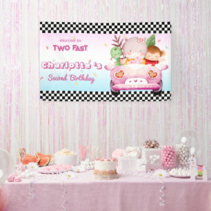 Zwei schnelle Wildtier Dschungel Race Auto 2. HBD  Banner