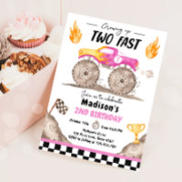 Zwei schnelles Monster-Lkw-Mädchen zum Geburtstag 