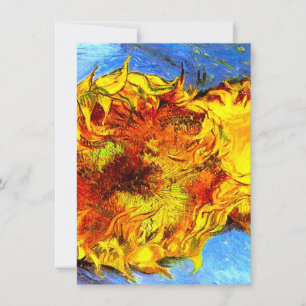 Zwei Schnittblumen Van Gogh Einladung