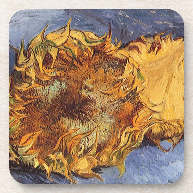 Zwei Schnittblumen von Vincent van Gogh Getränkeuntersetzer (Vorderseite)