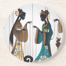 Zwei Schönheiten Getränkeuntersetzer