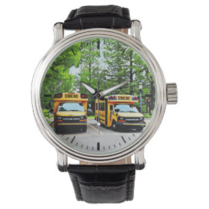 Zwei Schulbusse Armbanduhr