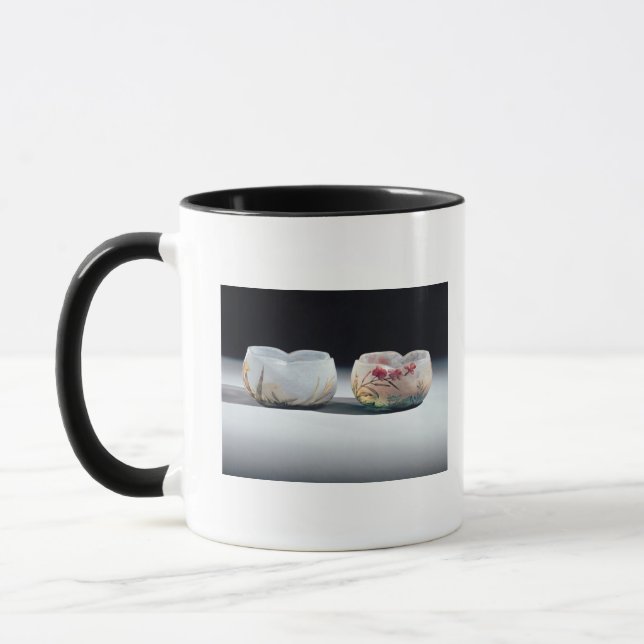Zwei Schüsseln durch Daum, Nancy, Frankreich Tasse (Links)