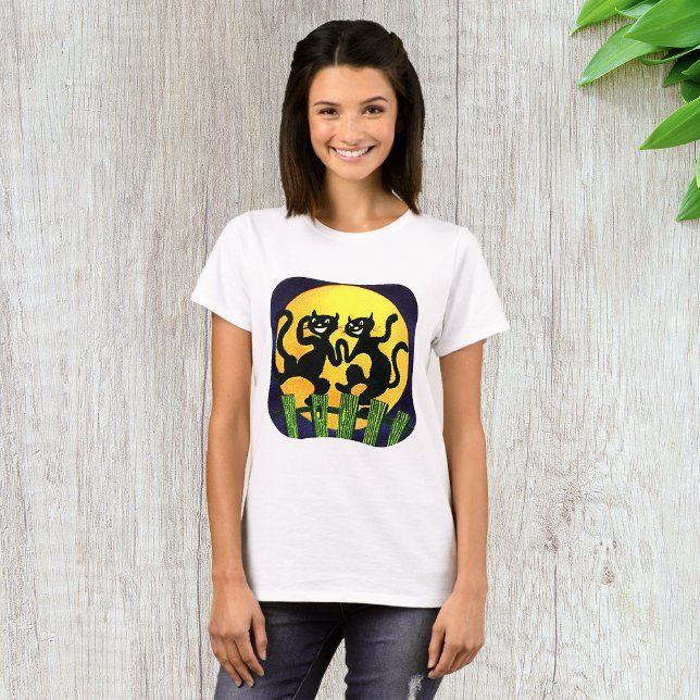 Zwei schwarze Katzen T-Shirt (Von Creator hochgeladen)