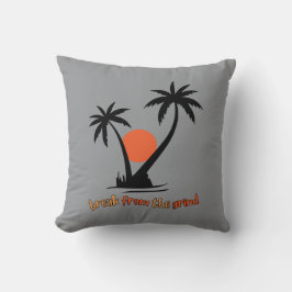 Zwei schwarze Palmen BFTG-Kissen Kissen