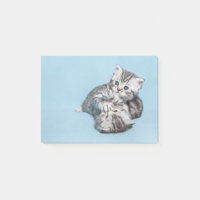 Zwei schwarze Silbertabby-Kätzchen spielen zusamme