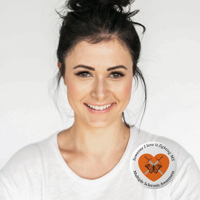 ZWEI Schwerter Kampf Multiple Sklerose Button (Von Creator hochgeladen)