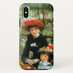 Zwei Schwestern auf der Terrasse iPhone X Hülle