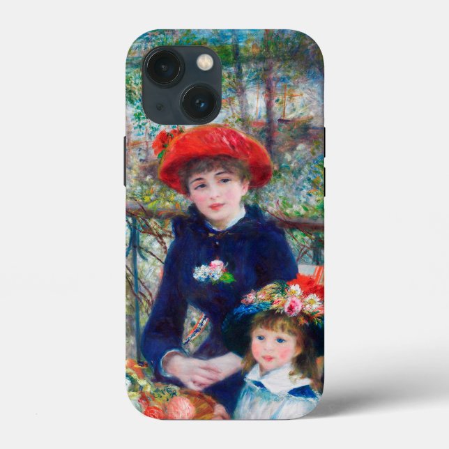 Zwei Schwestern (auf der Terrasse) Pierre Auguste  Case-Mate iPhone Hülle (Rückseite)