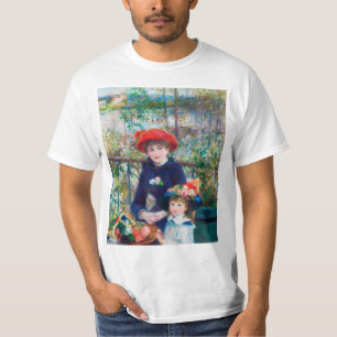 Zwei Schwestern (auf der Terrasse) Pierre Auguste  T-Shirt