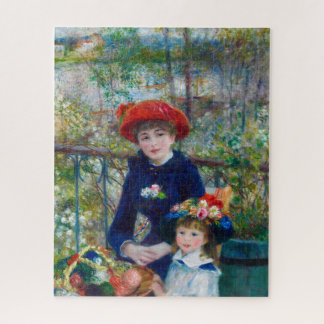 Zwei Schwestern auf der Terrasse von Pierre-Augus  Puzzle