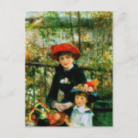 Zwei Schwestern (auf der Terrasse) von Pierre Reno