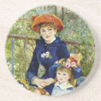Zwei Schwestern (auf der Terrasse) von Pierre Reno