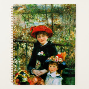 Zwei Schwestern Auf der Terrasse von Renoir Planer