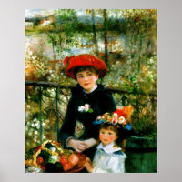 Zwei Schwestern auf der Terrasse von Renoir