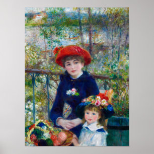 Zwei Schwestern, auf der Terrasse von Renoir Poster