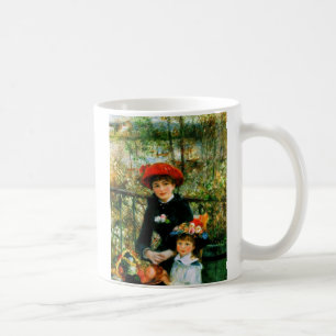 Zwei Schwestern Auf der Terrasse von Renoir Tasse