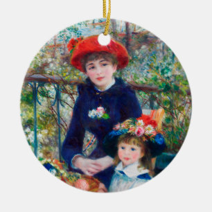 Zwei Schwestern - Renoir Impressionist Malerei 188 Keramik Ornament