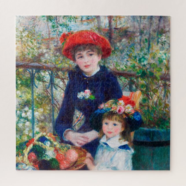 Zwei Schwestern - Renoir Impressionist Malerei 188 Puzzle (Vertikal)