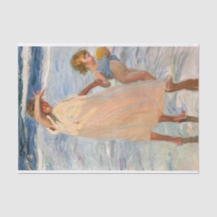 Zwei Schwestern, Valencia von Joaquin Sorolla Seidenpapier