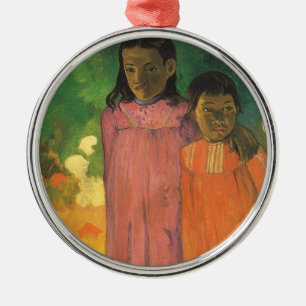Zwei Schwestern von Paul Gauguin, Vintage Fine Art Silbernes Ornament