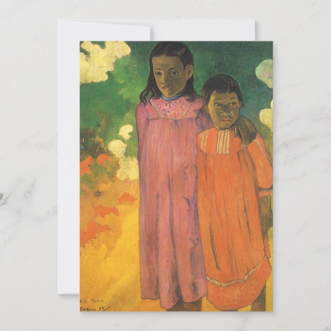 Zwei Schwestern von Paul Gauguin, Vintage Kunst (Vorderseite)
