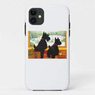 Zwei Scotty Hunde zu Weihnachten Case-Mate iPhone Hülle